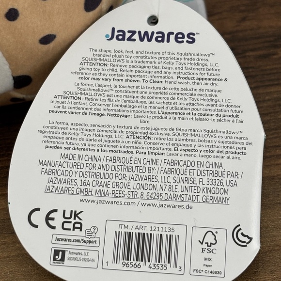 NWT Squishmallows 2017 LEXIE the Leopard S5 #83 NEW 5" Plush Stuffed Animal Zoo - Picture 7 of 12